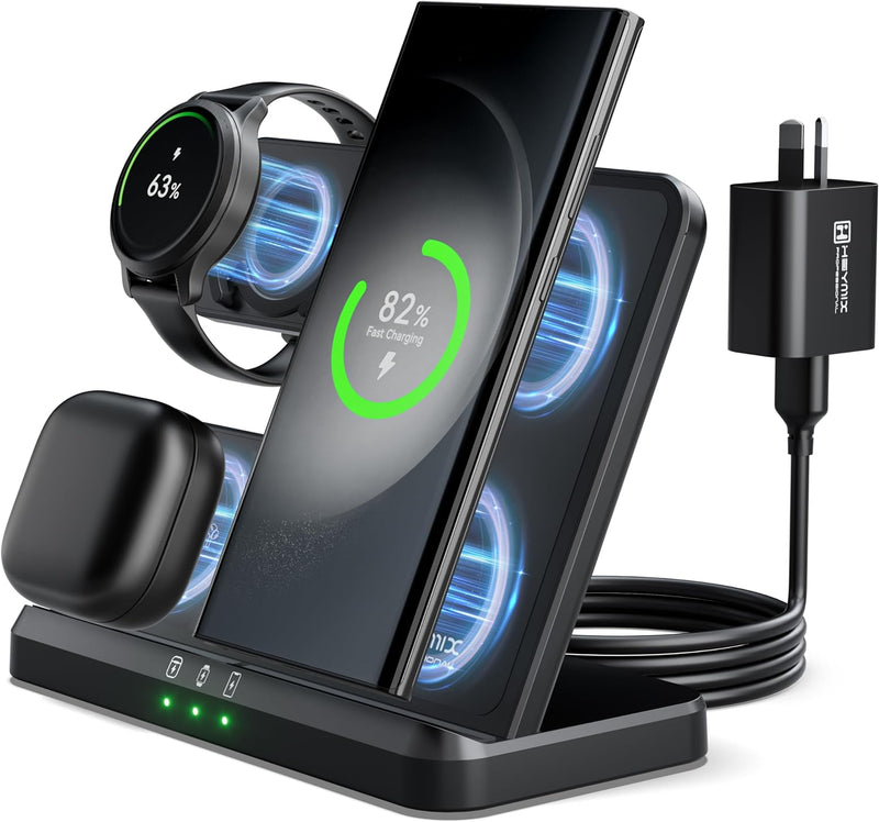 HEYMIX 3IN1 Wireless Charger Compatible with Samsung