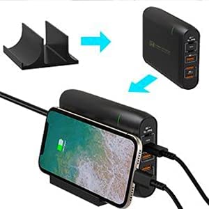 HEYMIX 120W USB C Charging Station with 1.5m Cord 2C3A
