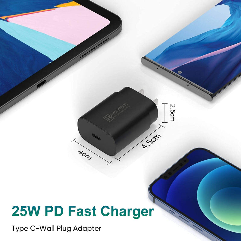 HEYMIX 25W PD PPS USB C Charger, fast charger for Samsung/iPhone/Pixel